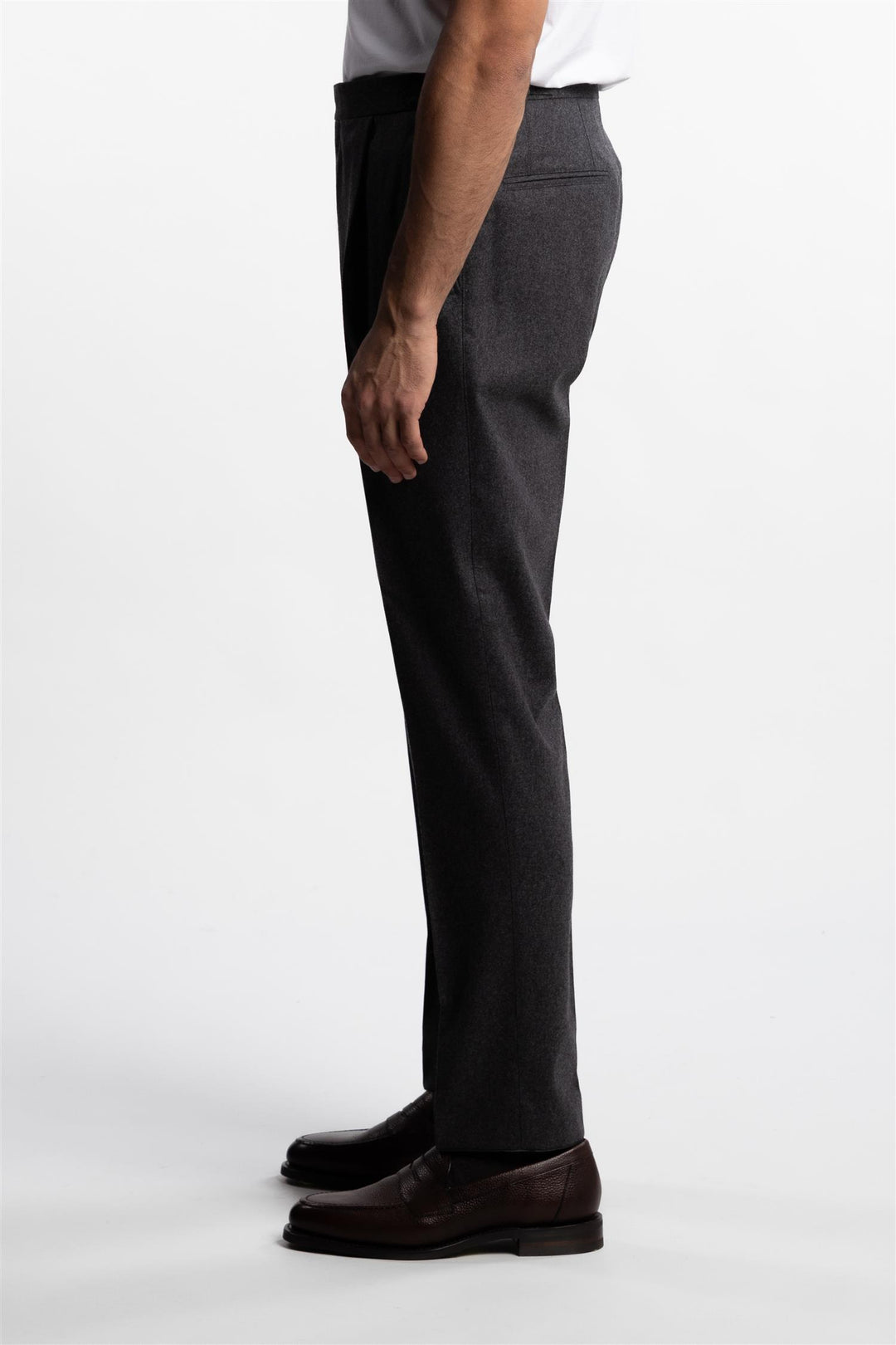 Prato Flannel Trousers Sting Grey