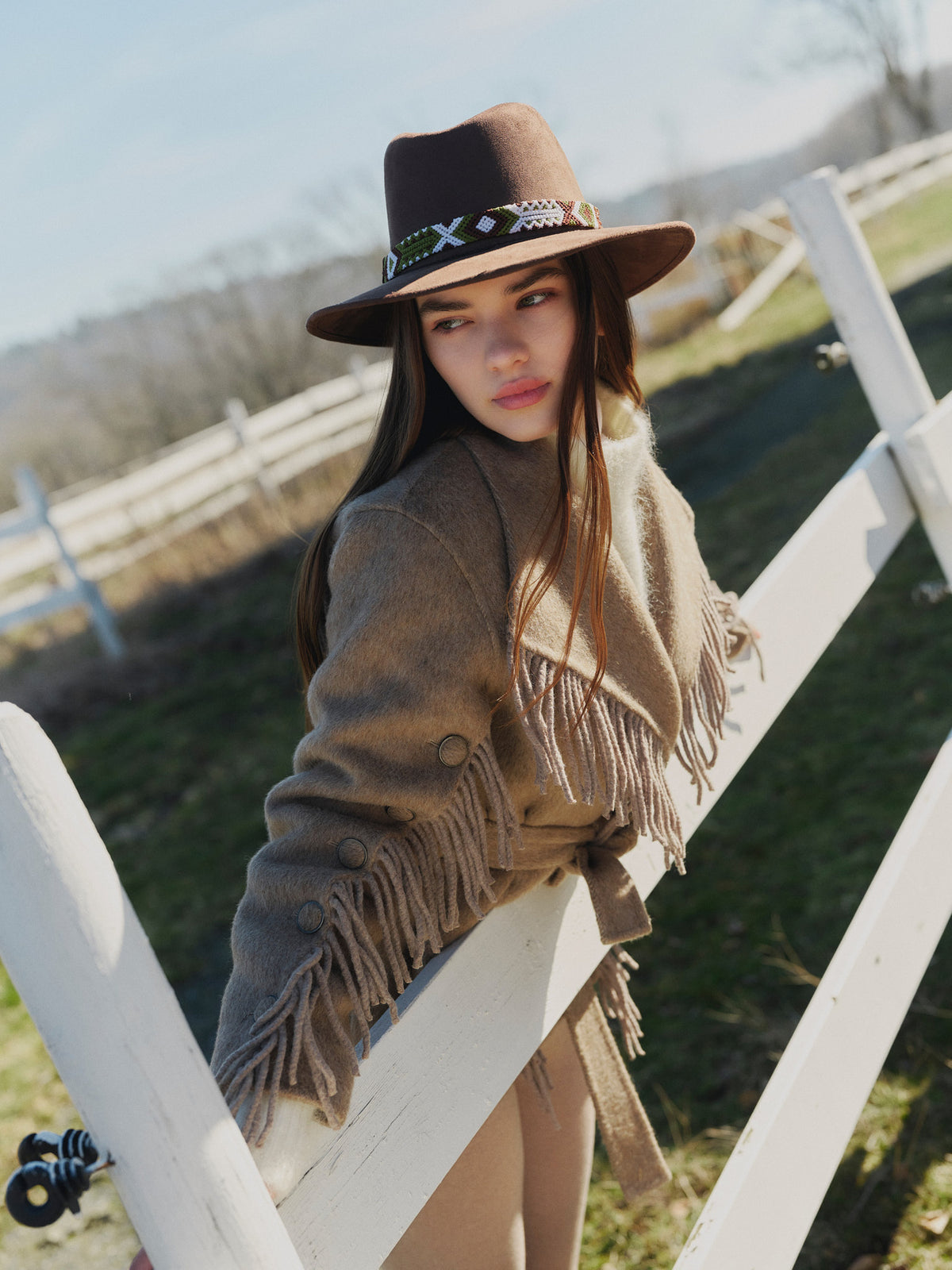 Hedvig Jacket Brown - modellbilde