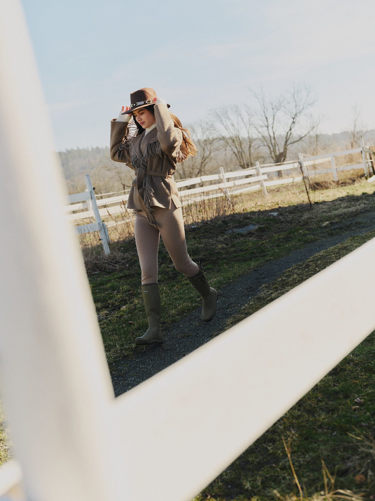 Hedvig Jacket Brown - modellbilde