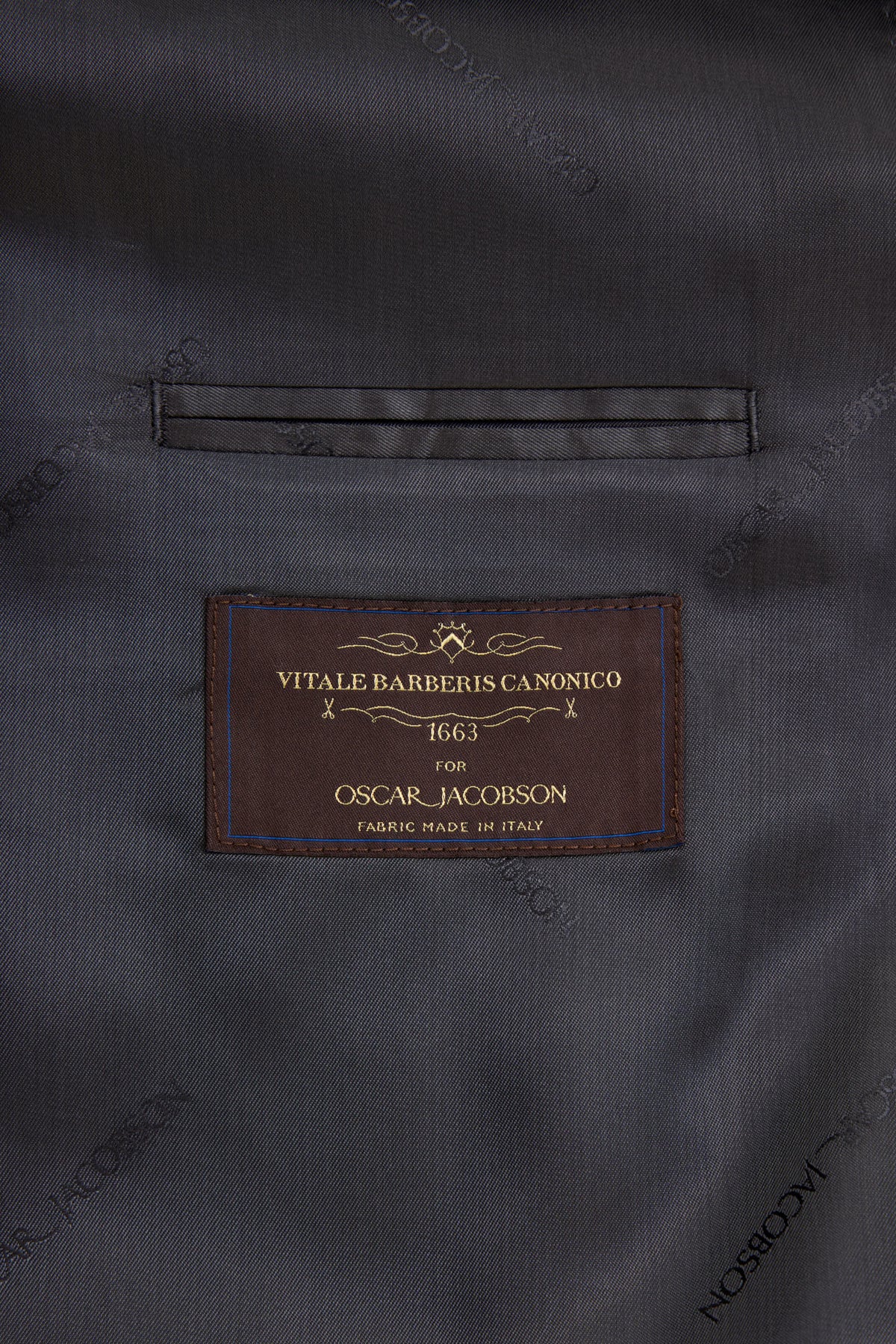 Farris Regular Fit Double Breasted Wool Blazer Dark Grey - Oscar Jacobson