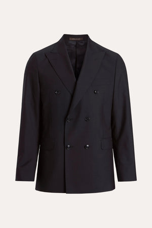 Farris Regular Fit Double Breasted Wool Blazer 