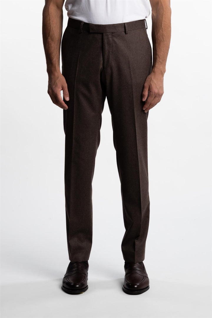 Palermo Flannel Trousers Husk Brown