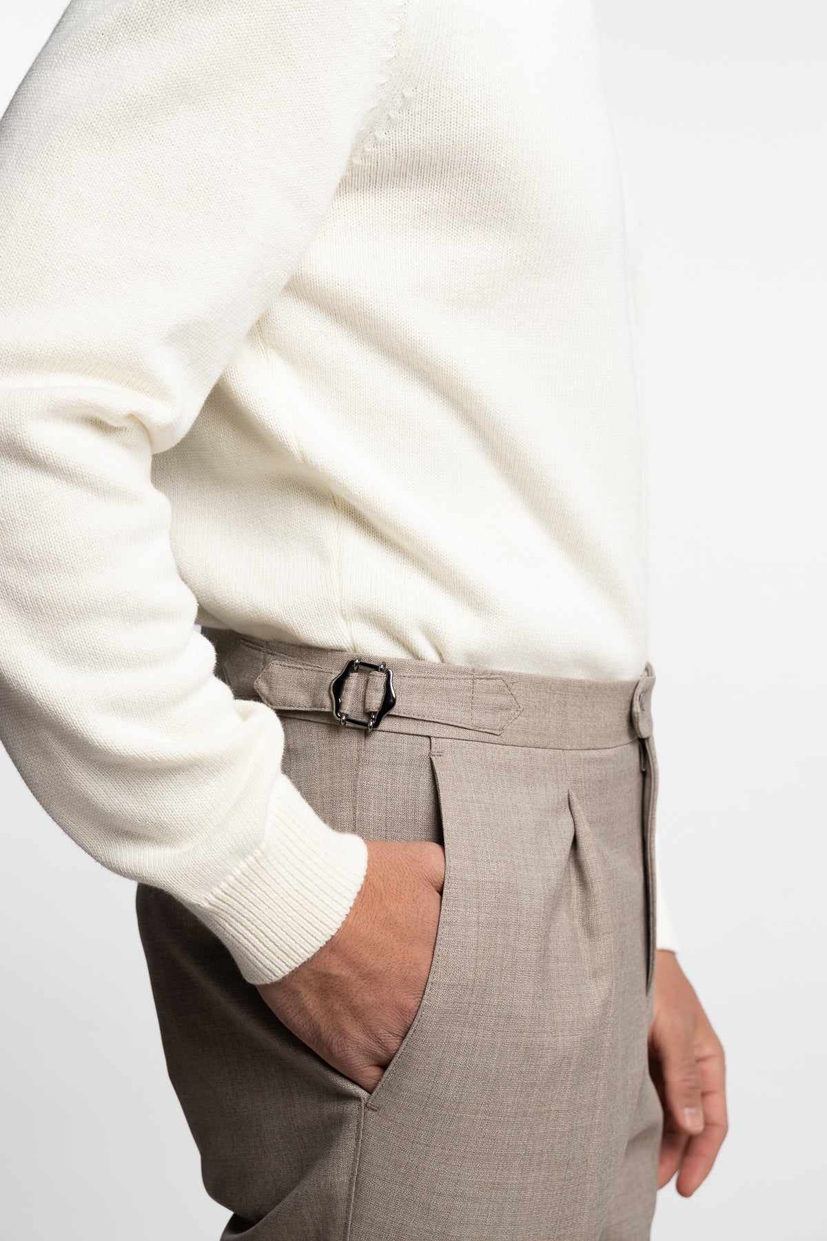Prato Regular Fit Trousers Brown Desert