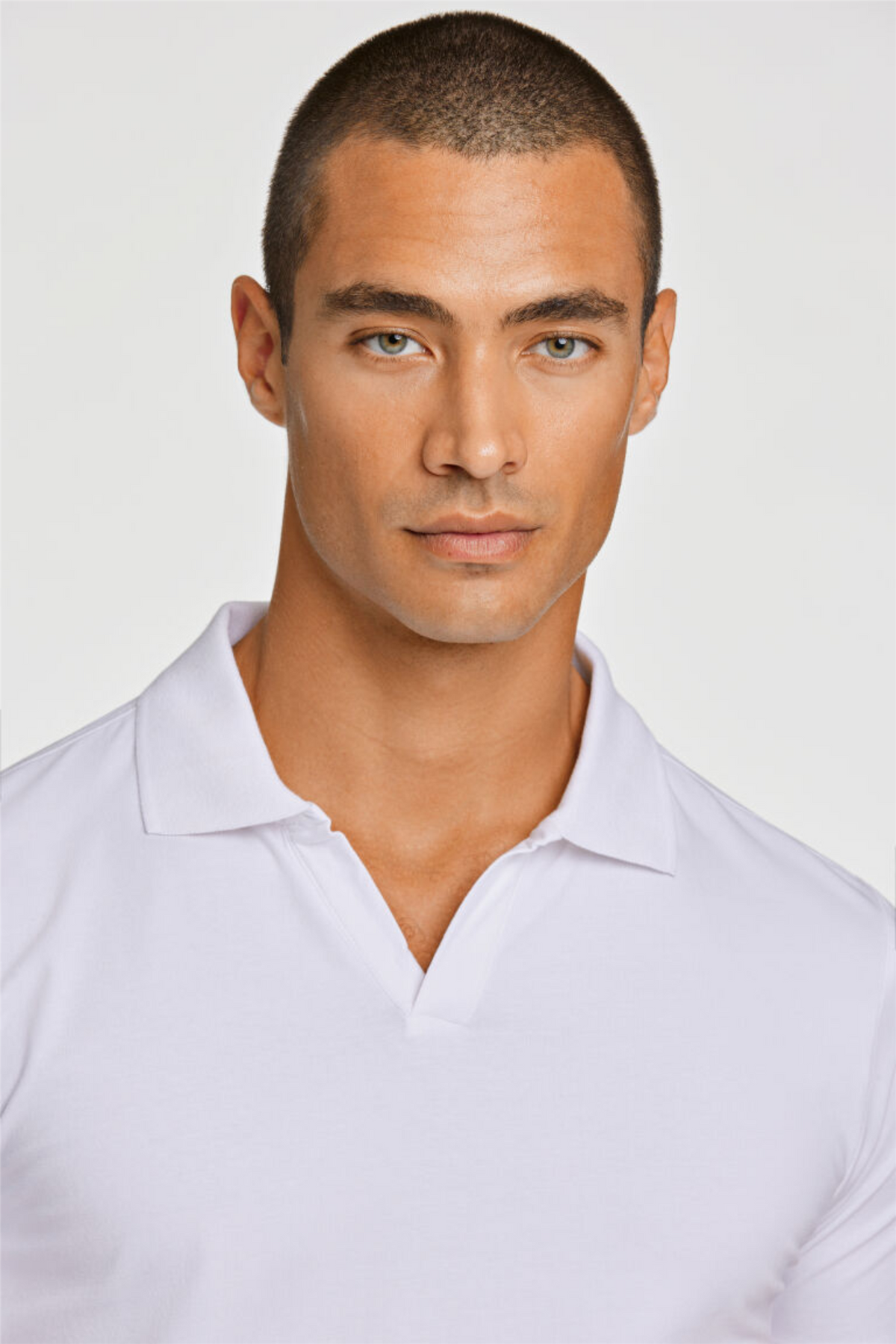 Stretch Polo Shirt S/S White