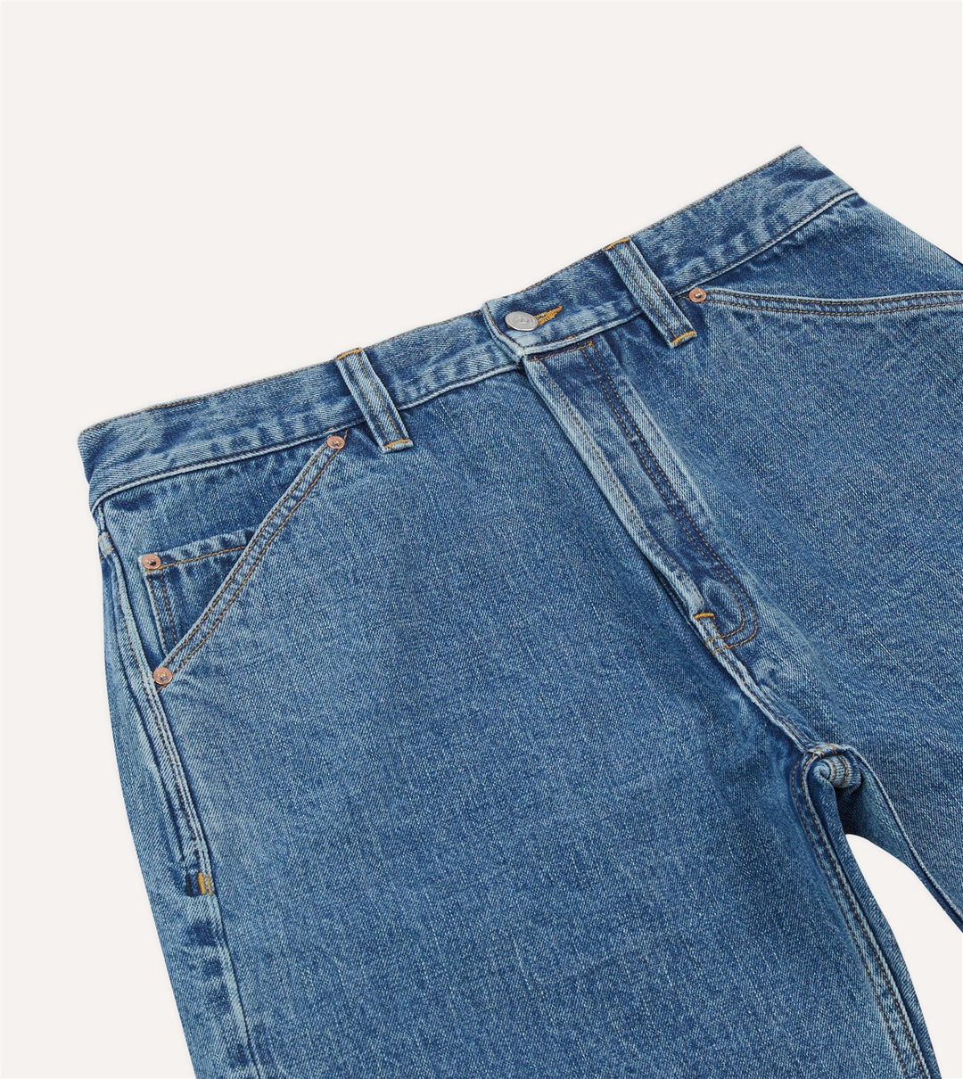 Natural Indigo 5-Pocket Short Stone Wash