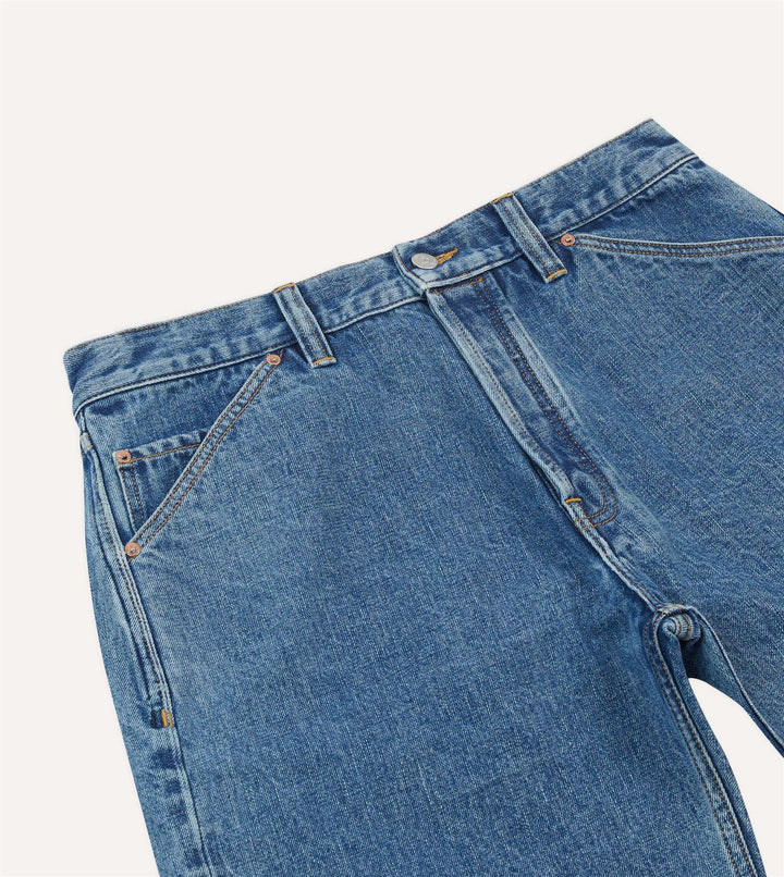 Natural Indigo 5-Pocket Short Stone Wash