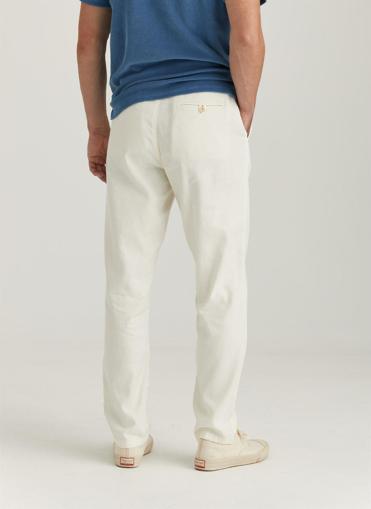 Fenix Cotton/Linen Trouser Off-White