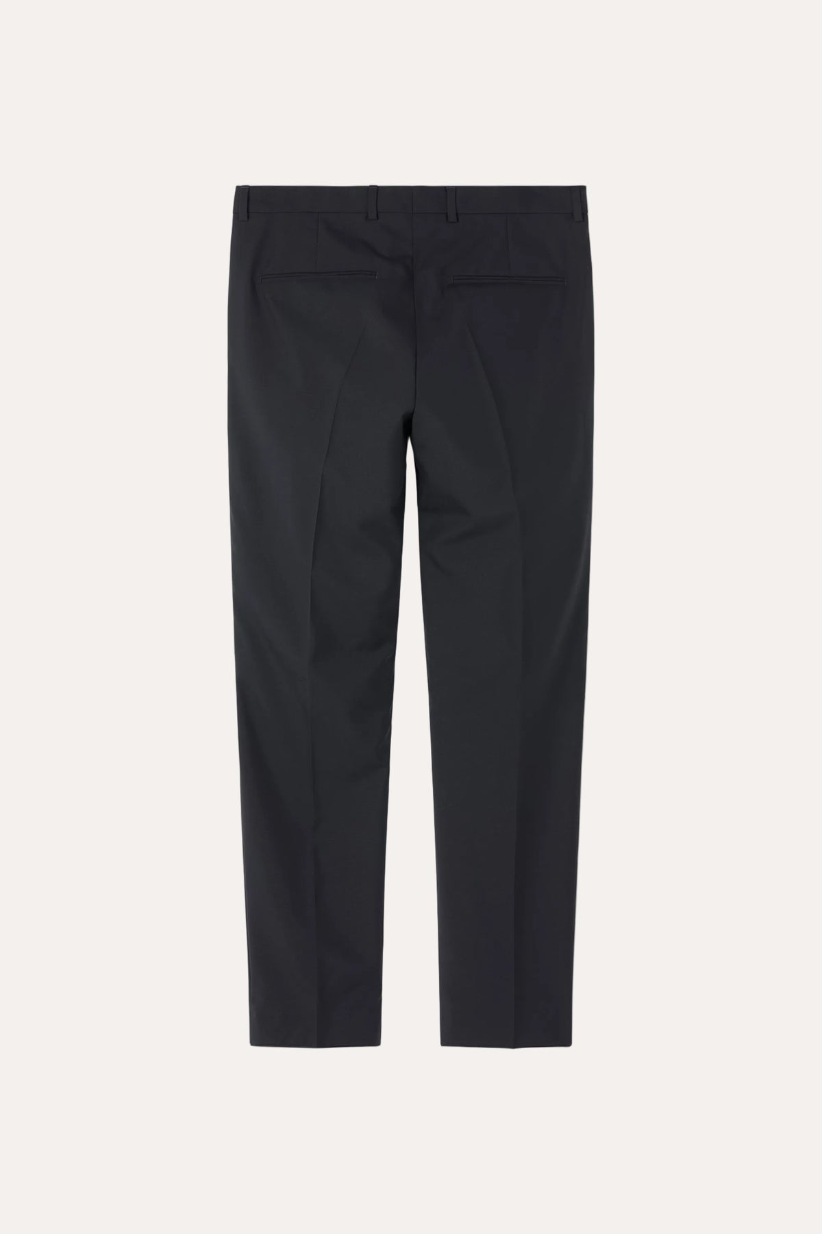 Denz Slim Fit Wool Trousers Navy