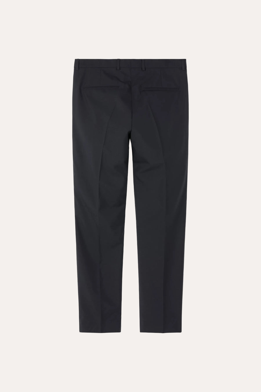 Denz Slim Fit Wool Trousers Navy