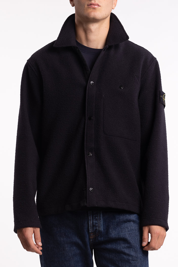 1200021 Wool Overshirt Navy
