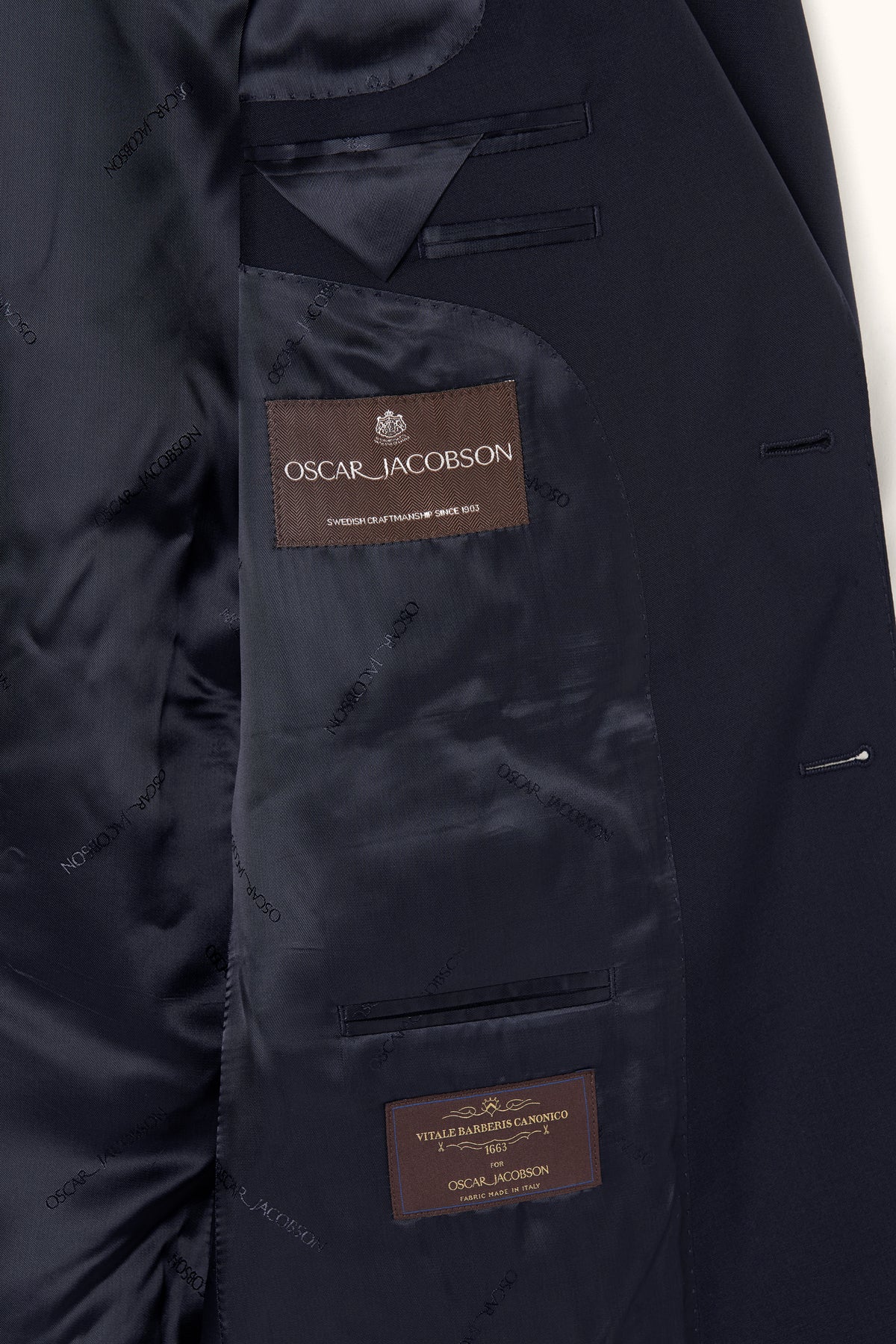 Joel Wide Fit Blazer Navy