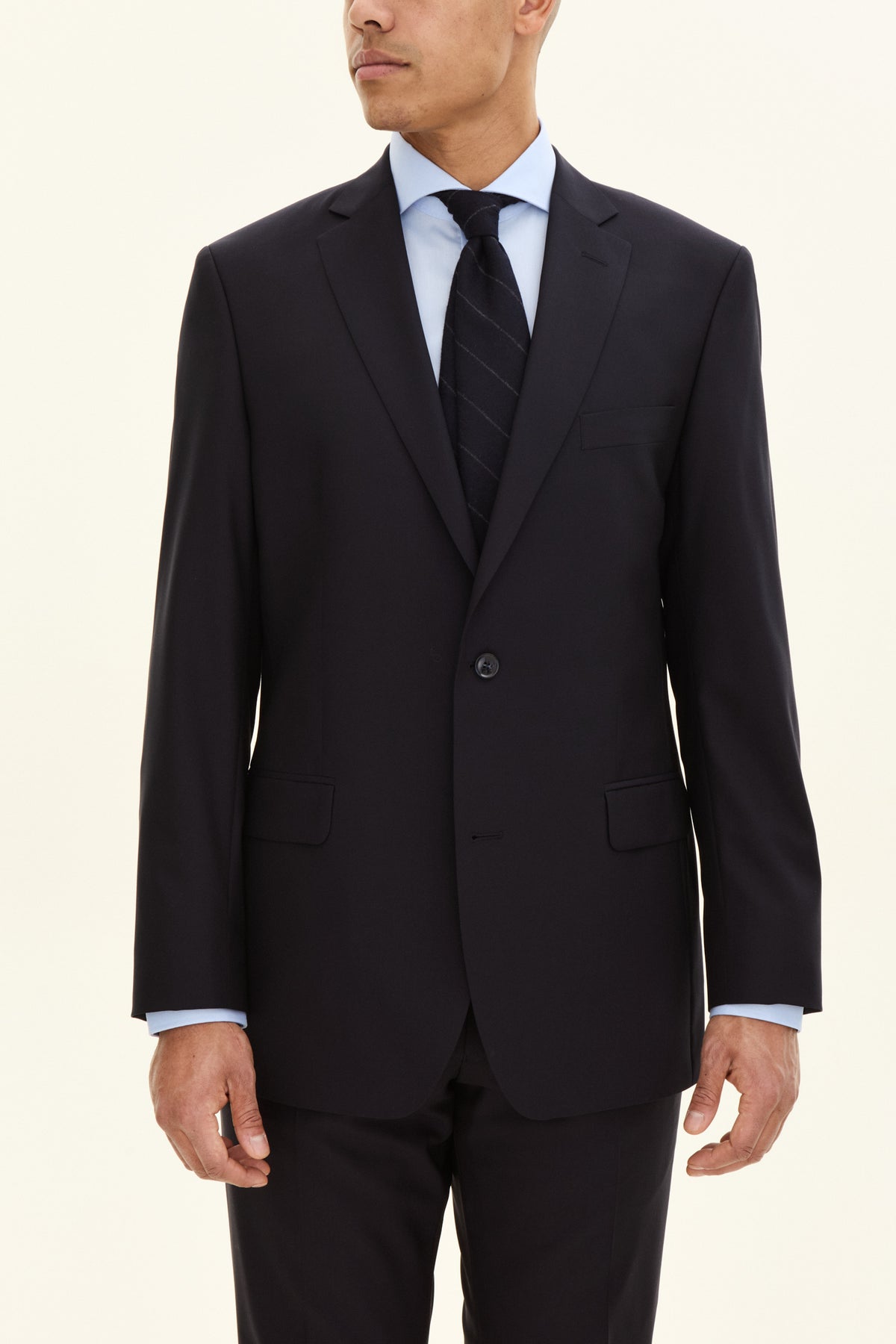 Joel Wide Fit Blazer Navy