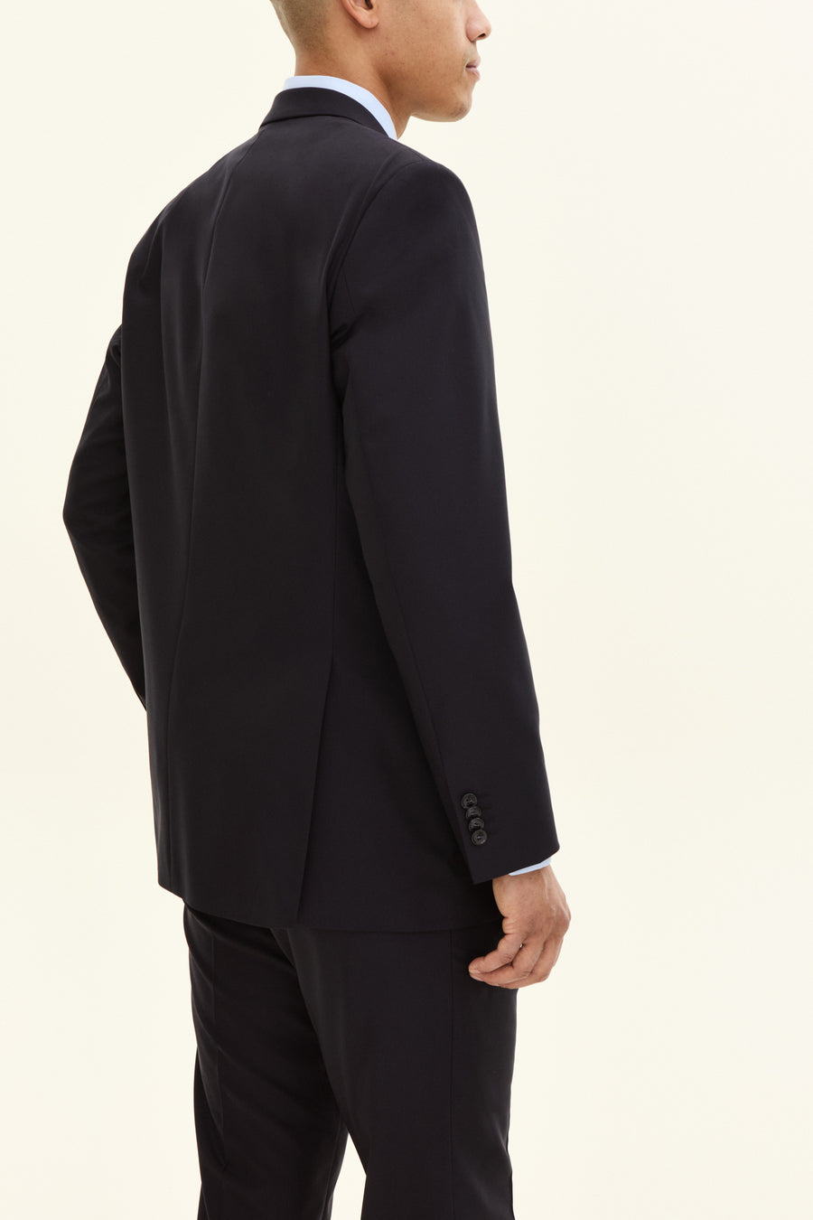 Joel Wide Fit Blazer Navy