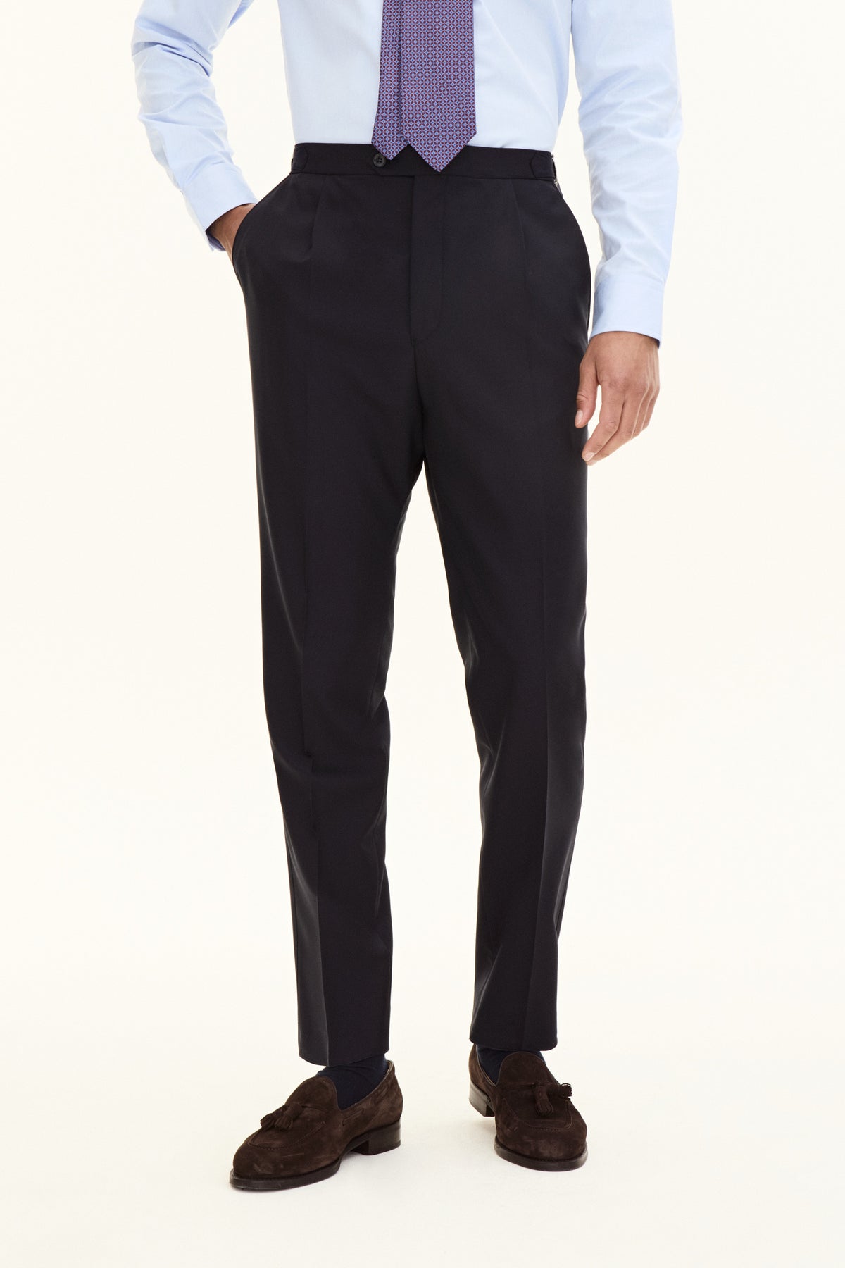Delon Side Adjuster EVO Microstructure Trousers Navy