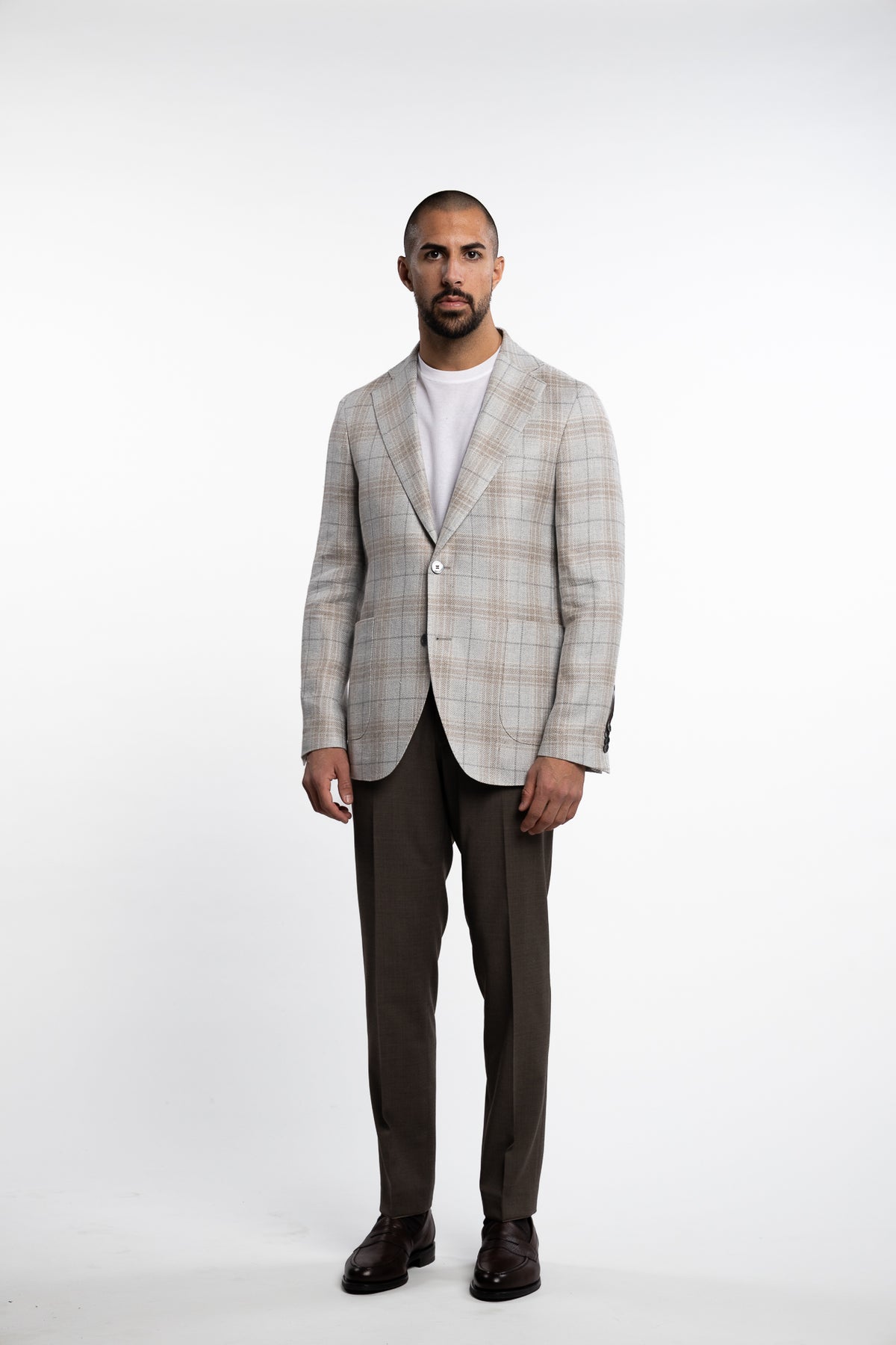 Ferry Regular Fit Soft Patch Blazer Grey Drizzle