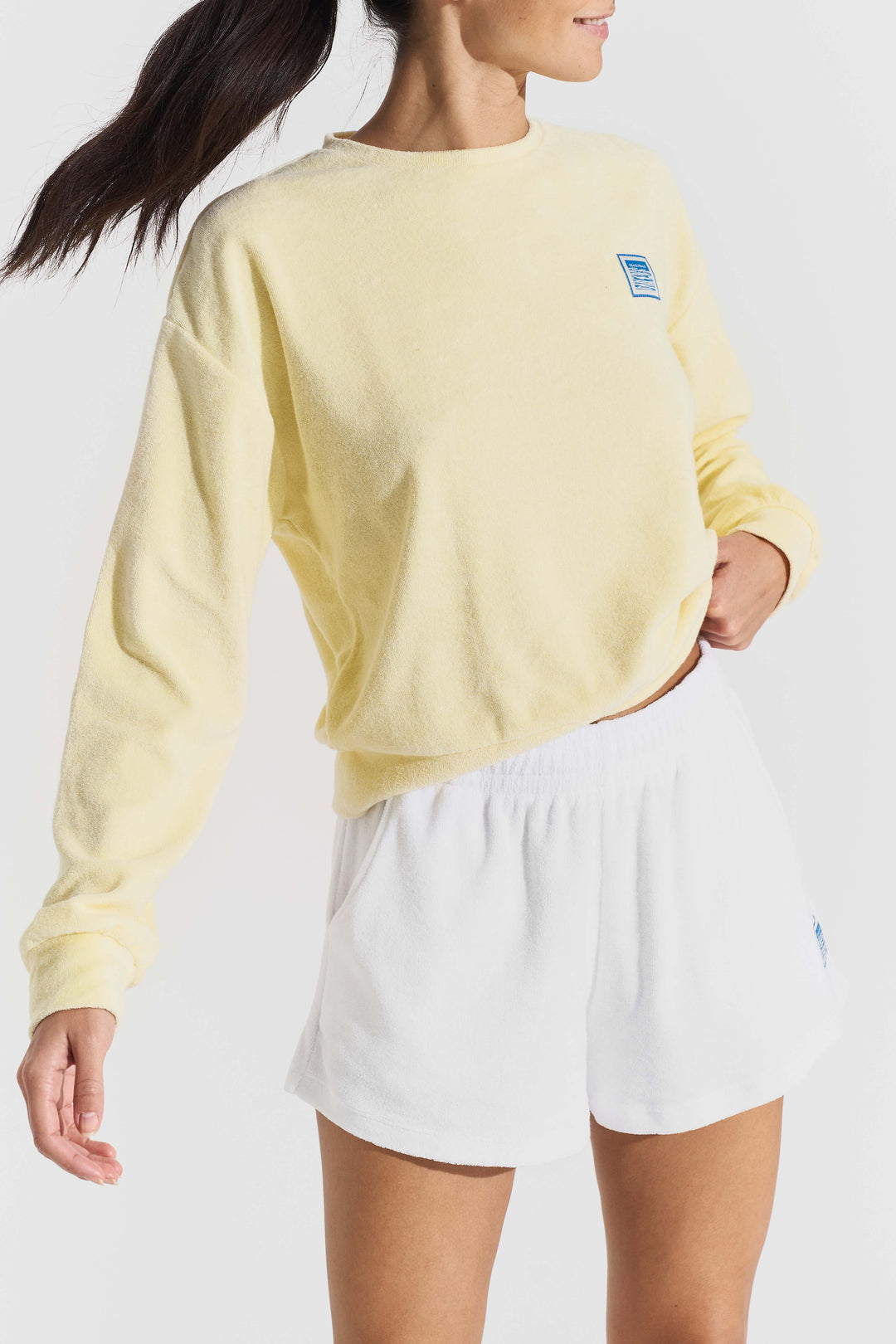 Terry logo sweat Light Yellow