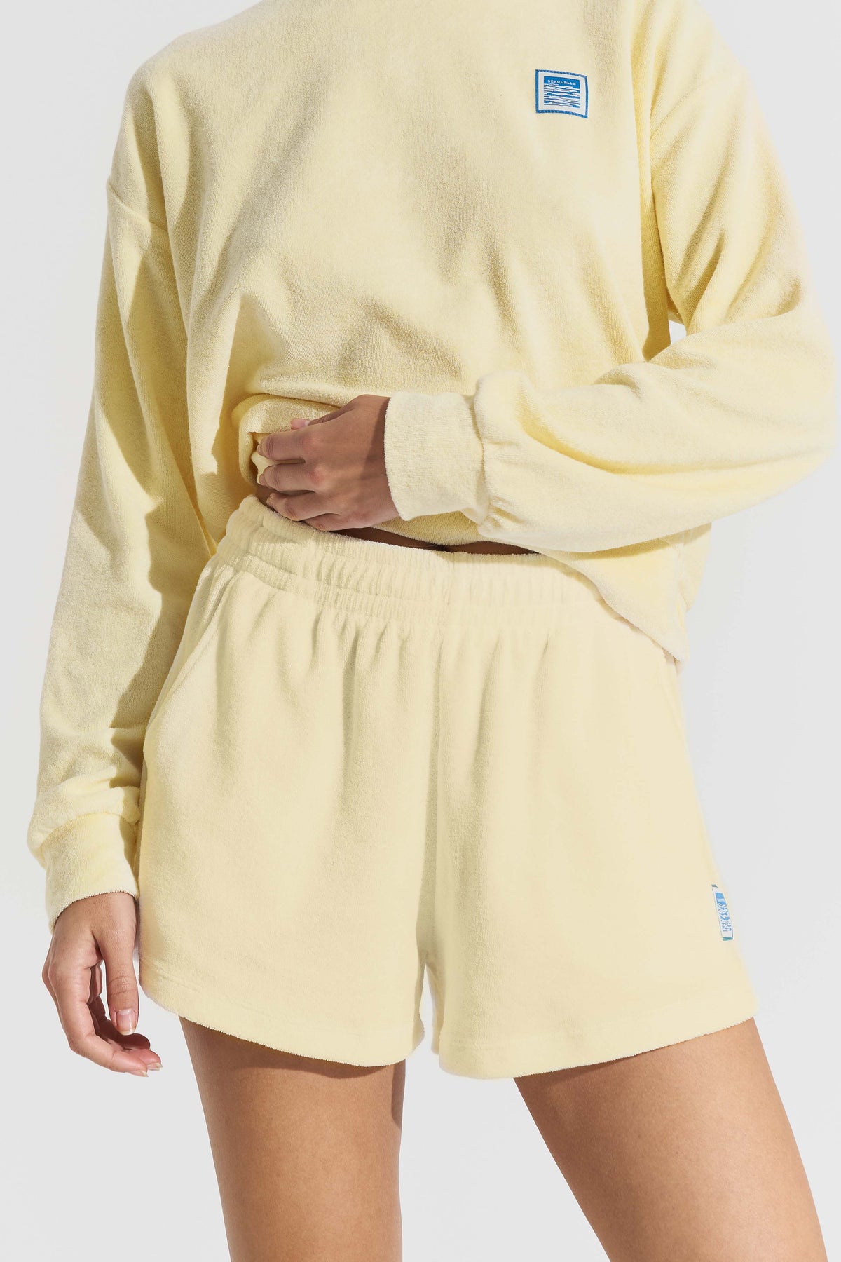 Terry Shorts Light Yellow