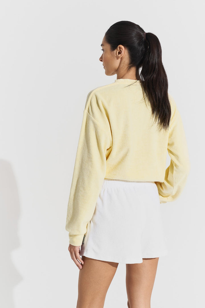 Terry logo sweat Light Yellow