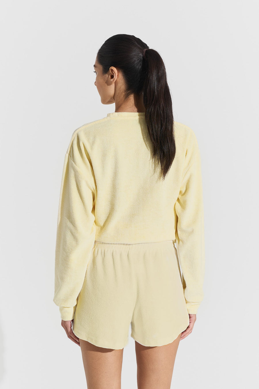 Terry Shorts Light Yellow