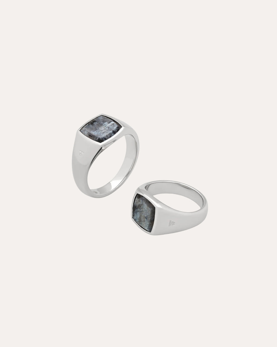 Tom Wood Kay Ring Larvikite - packshot