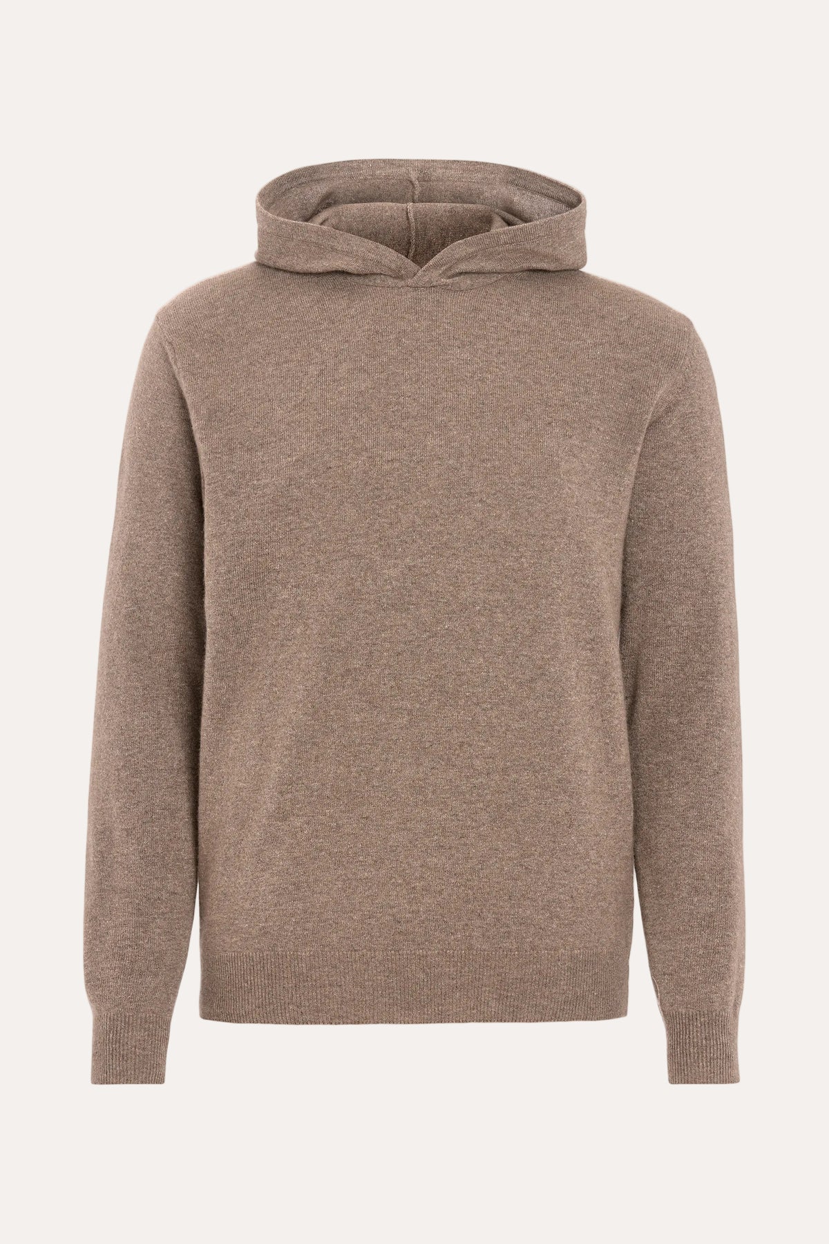 Pascal Wool/Cashmere Hoodie Walnut Beige - packshot