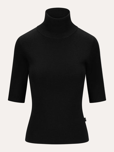 Melly Merino Tee Black - front