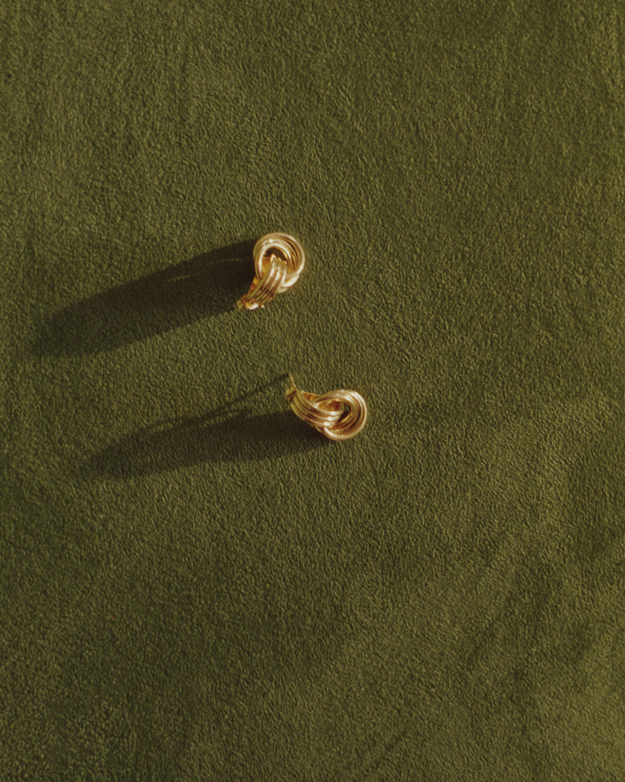 Triplet Earring Gold
