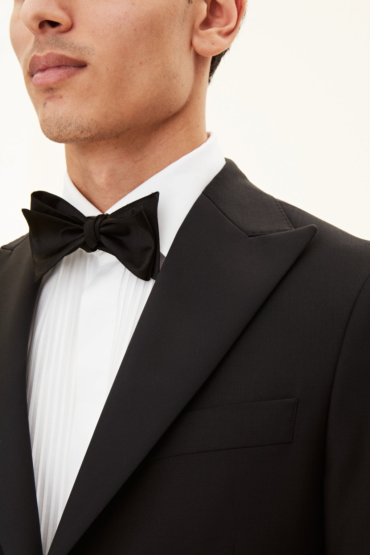 Elder Slim Fit Tuxedo Blazer Black
