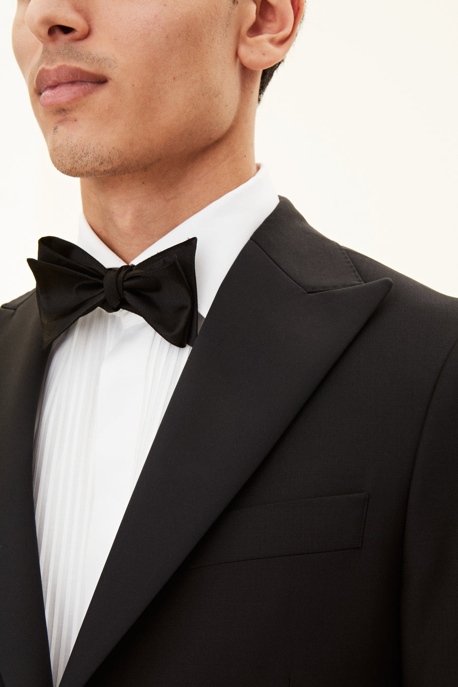 Elder Slim Fit Tuxedo Blazer Black