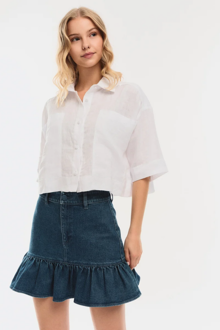 Kajsa Denim Skirt- Denim Medium Wash