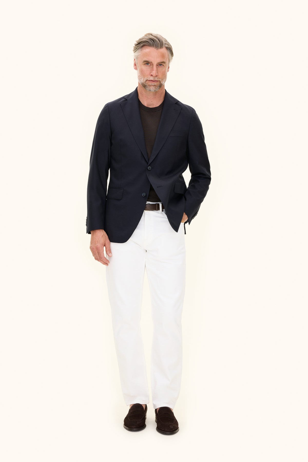Fogerty Regular Fit Wool Blazer Navy