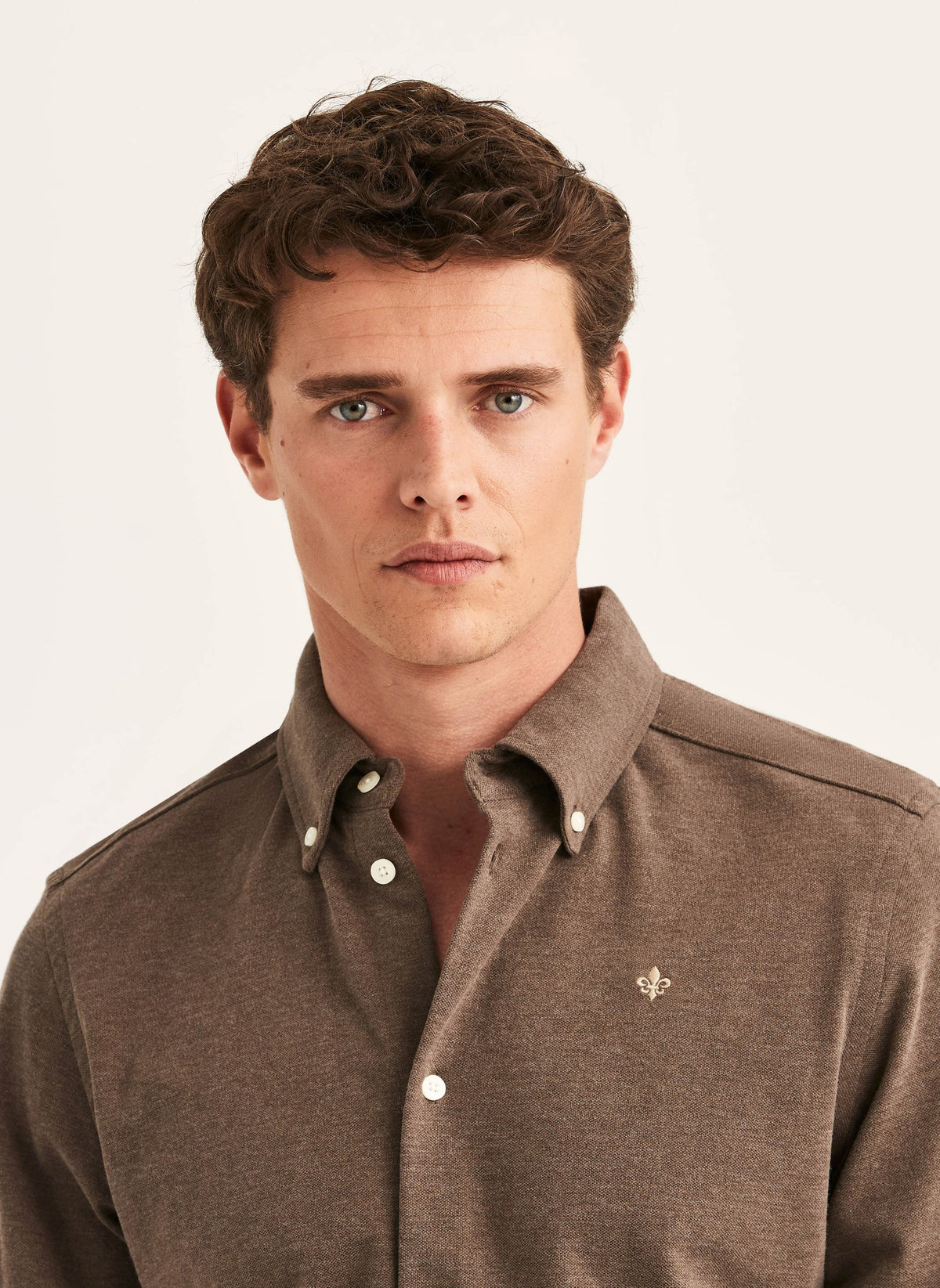 Camden Pique Shirt 88 Brown