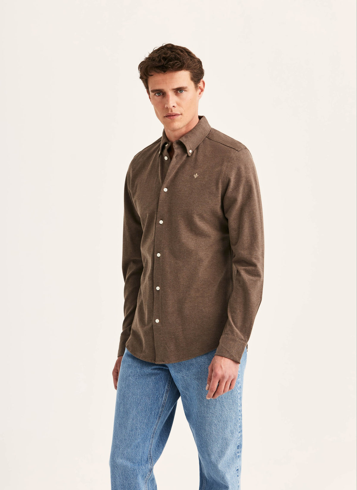 Camden Pique Shirt 88 Brown