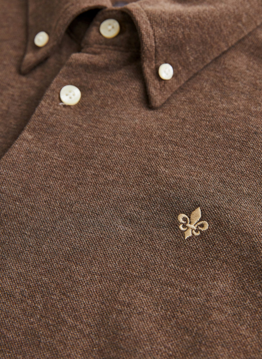 Camden Pique Shirt 88 Brown
