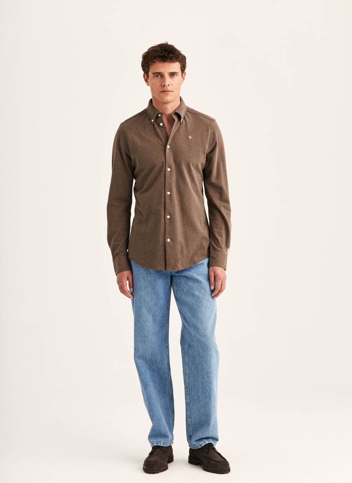 Camden Pique Shirt 88 Brown