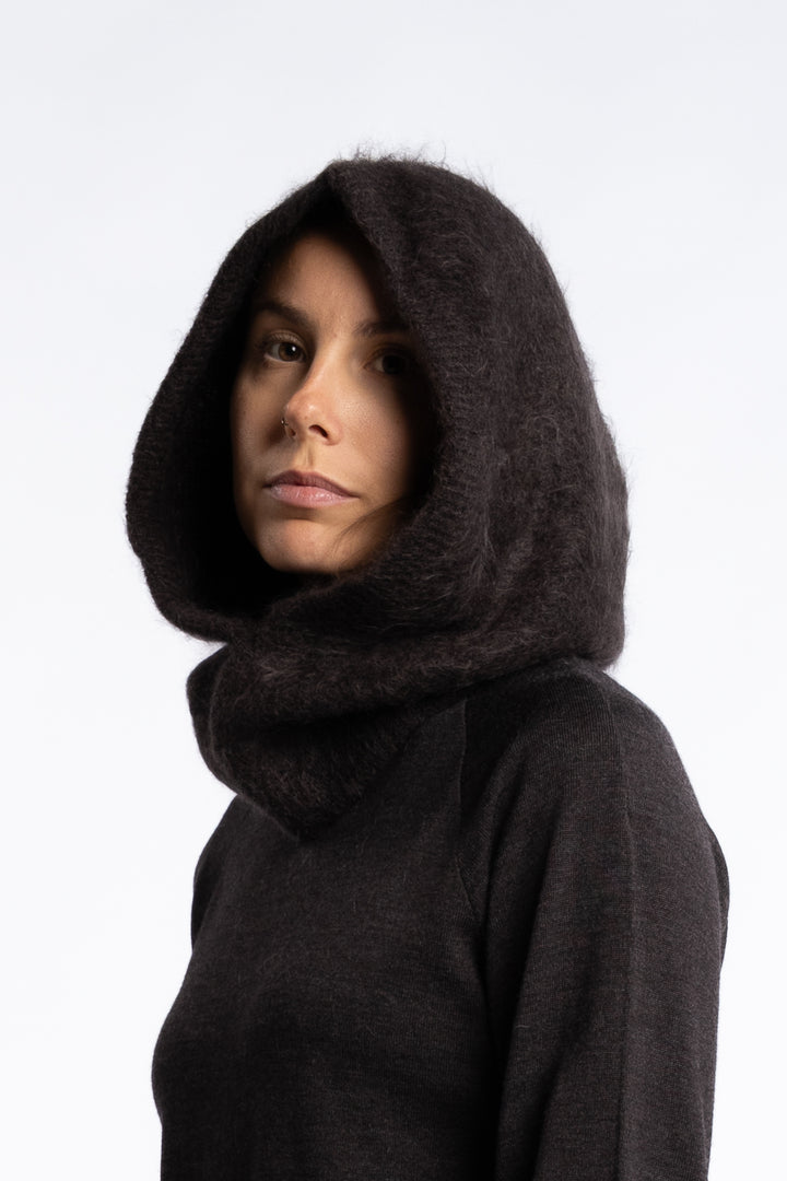 Kajsa Chunky Balaclava- Dark Brown