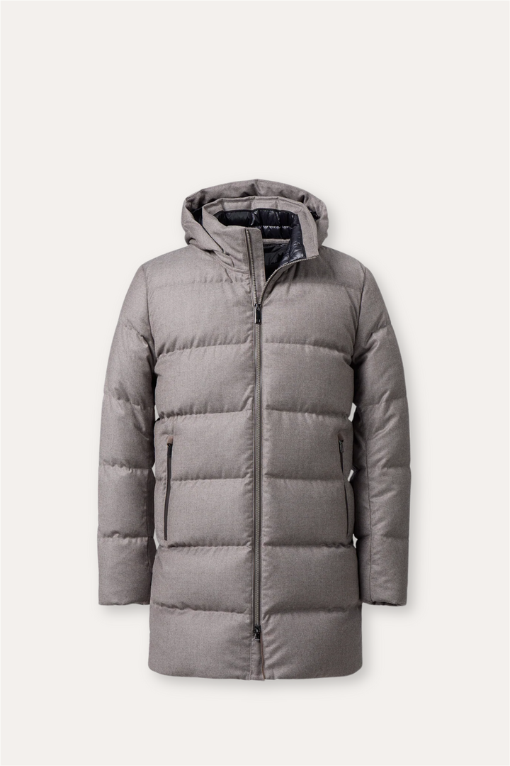 Concord™ Savile Parka Sand Melange Wool