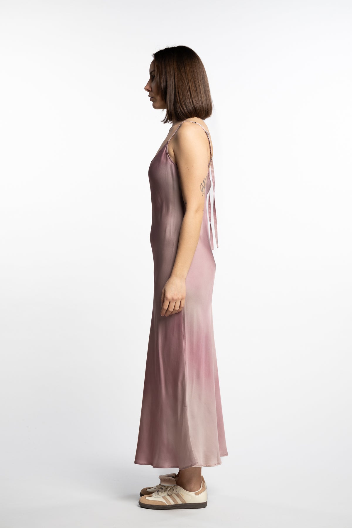 Strap Dress- Multi Pink
