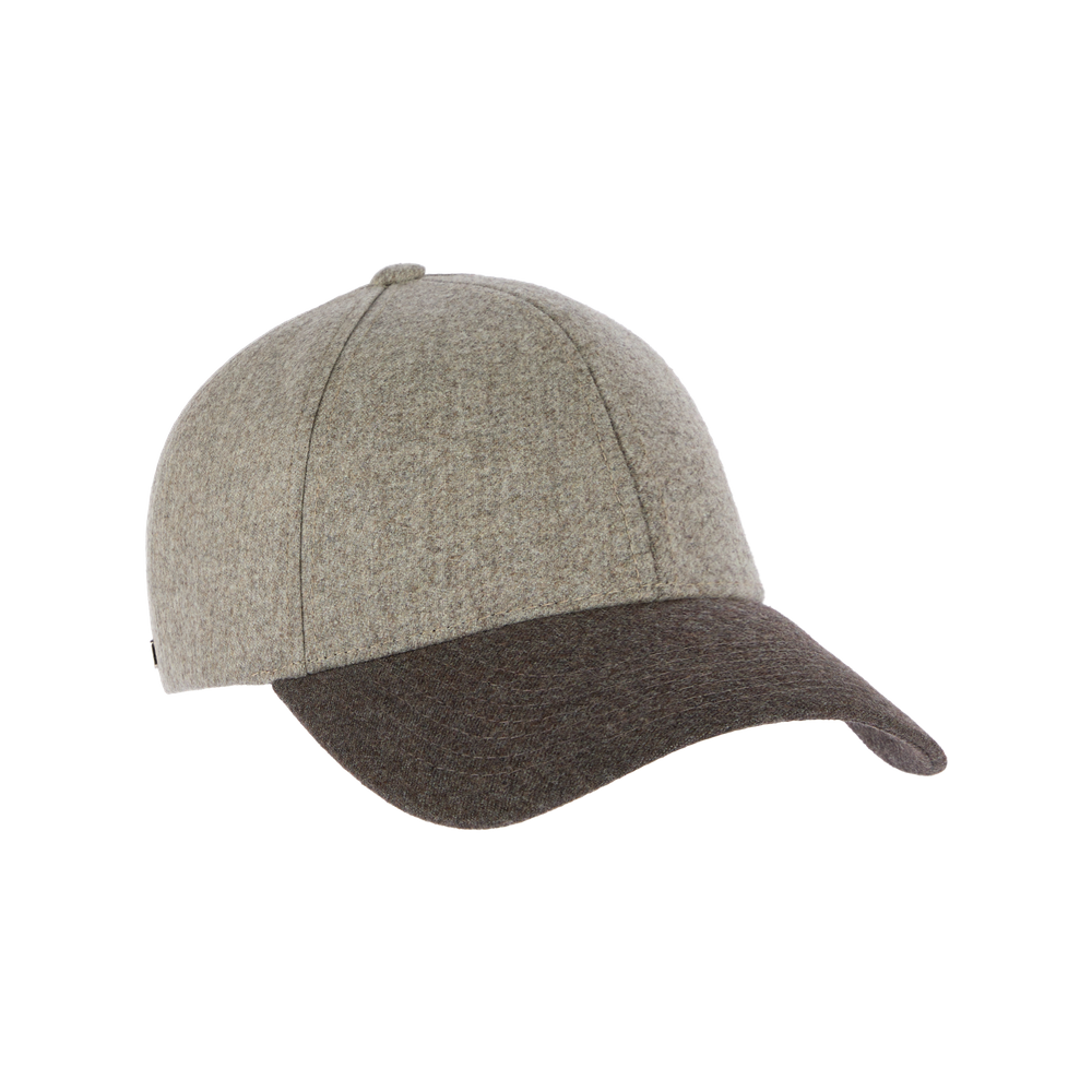Legacy Structured Wool Taupe Brown caps fra Varsity, front