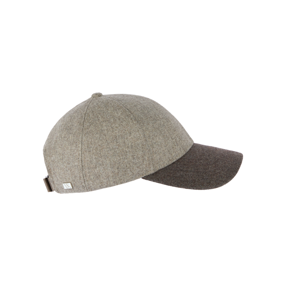 Legacy Structured Wool Taupe Brown caps fra Varsity, sidebilde