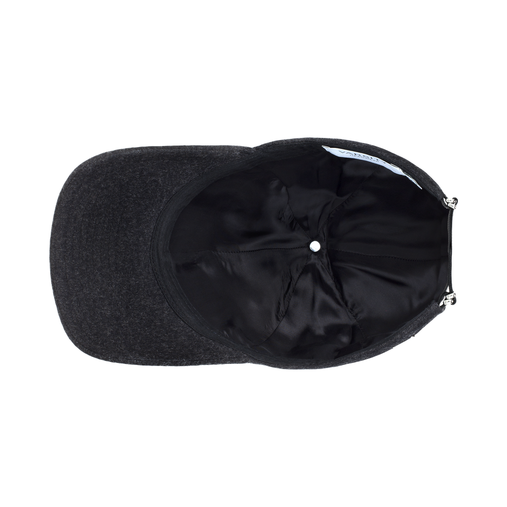 Legacy Structured Virgin Wool Jade Black caps fra Varsity, detaljbilde