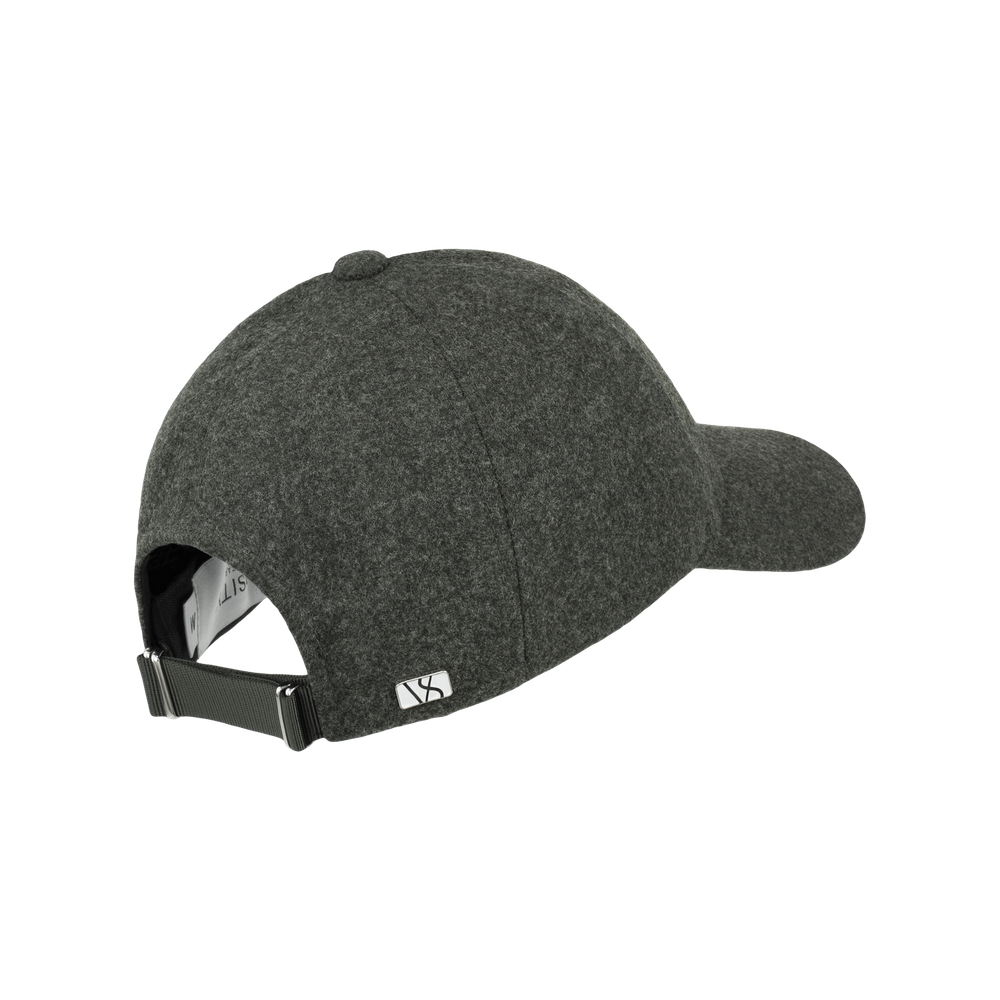Legacy Structured Wool Forest Green caps fra Varsity, bakfra