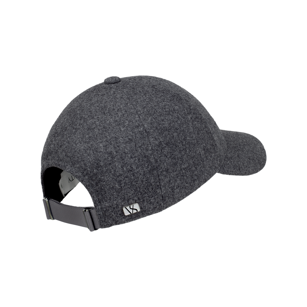 Legacy Structured Wool Granite Grey caps fra Varsity, bakfra