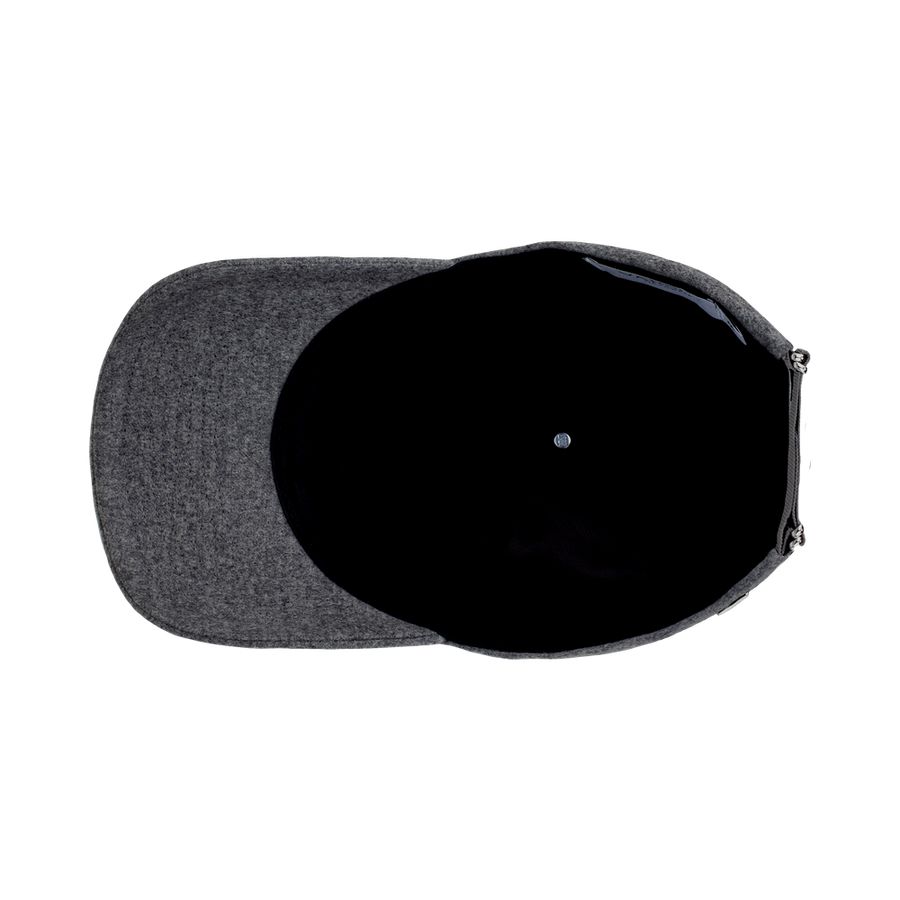 Legacy Structured Wool Granite Grey caps fra Varsity, innside