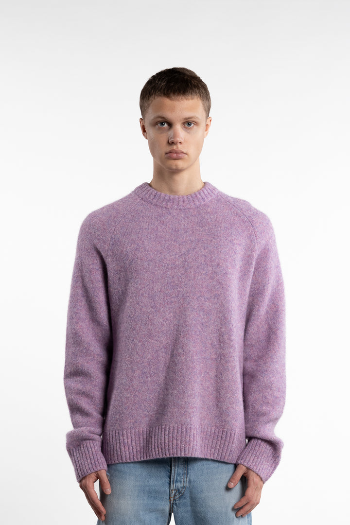 Gilbert Roundneck Knit Oyster Rose Melange