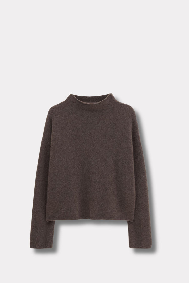 Mika Yak Funnelneck Sweater- Driftwood