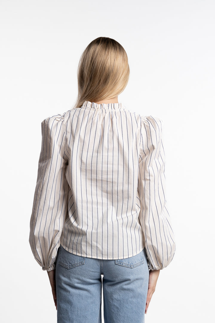 Infinity Blouse- Cream Stripe