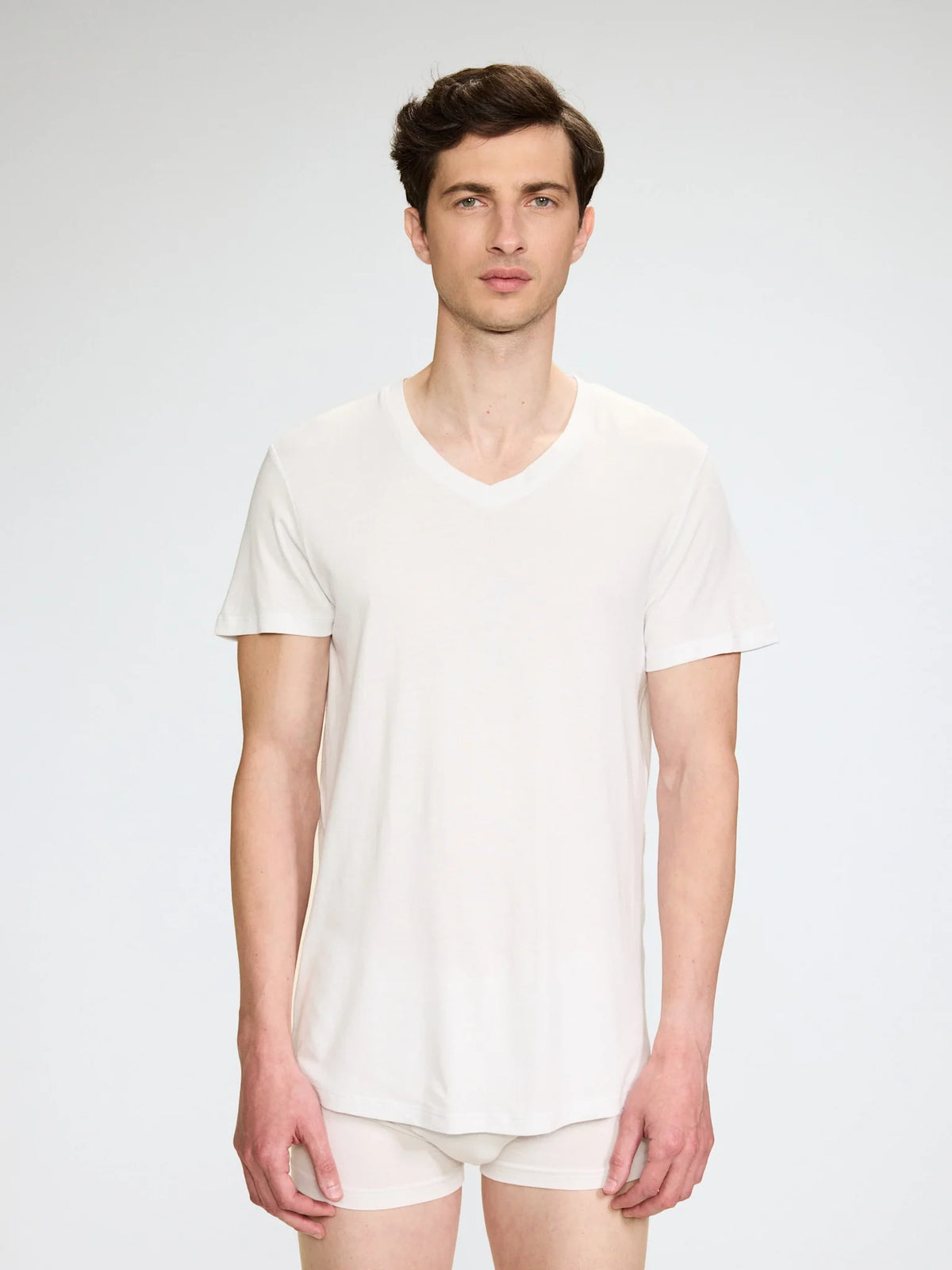 V-Neck Bamboo T-Shirt White