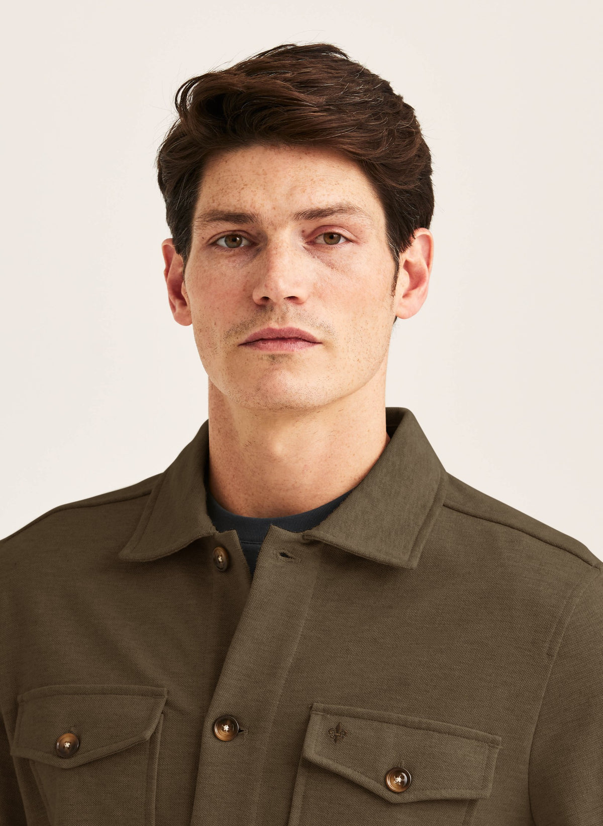 Andrew Jersey Overshirt Olive