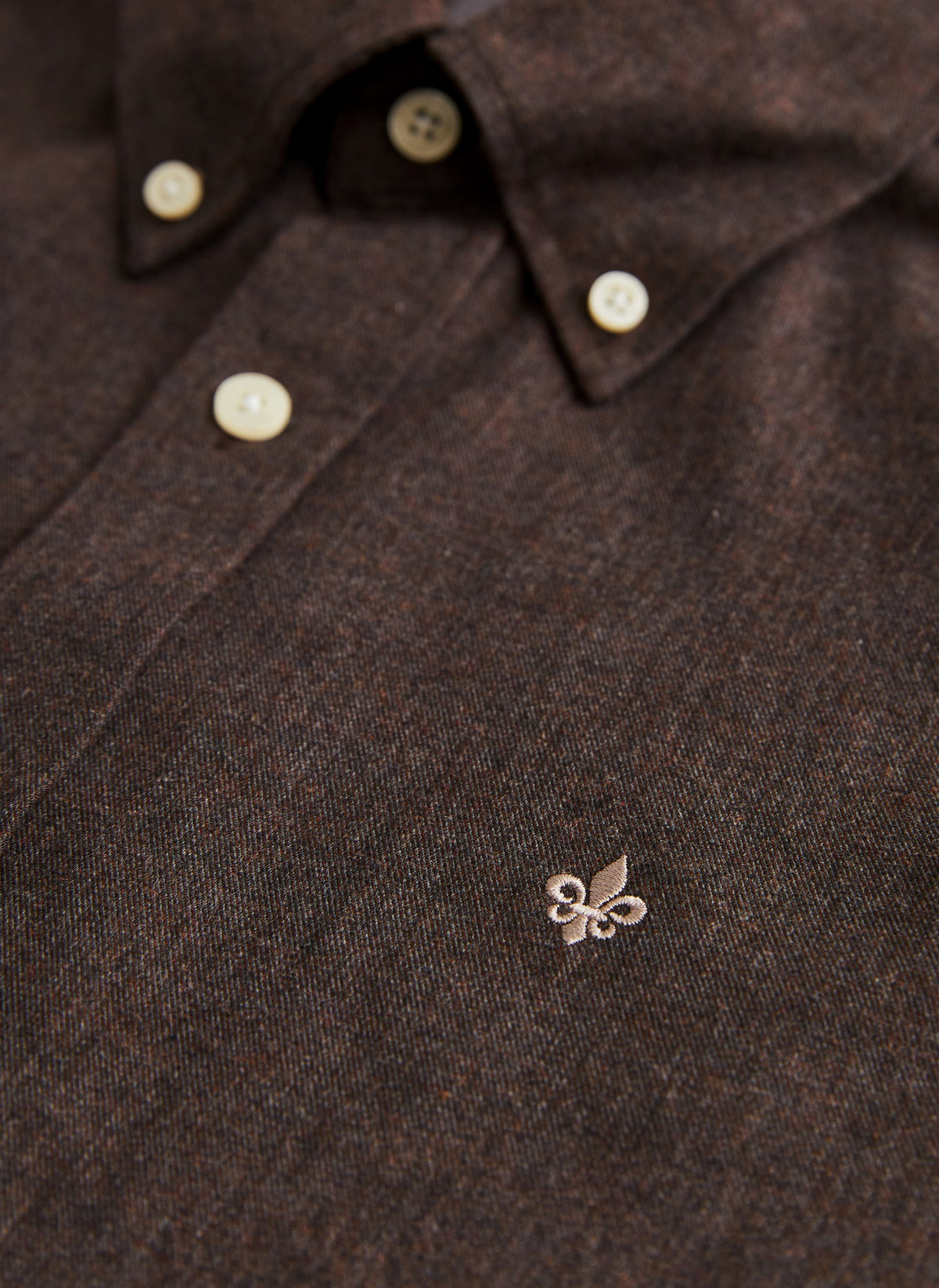 Watts Flannel Shirt Slim Fit Brown